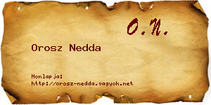Orosz Nedda névjegykártya